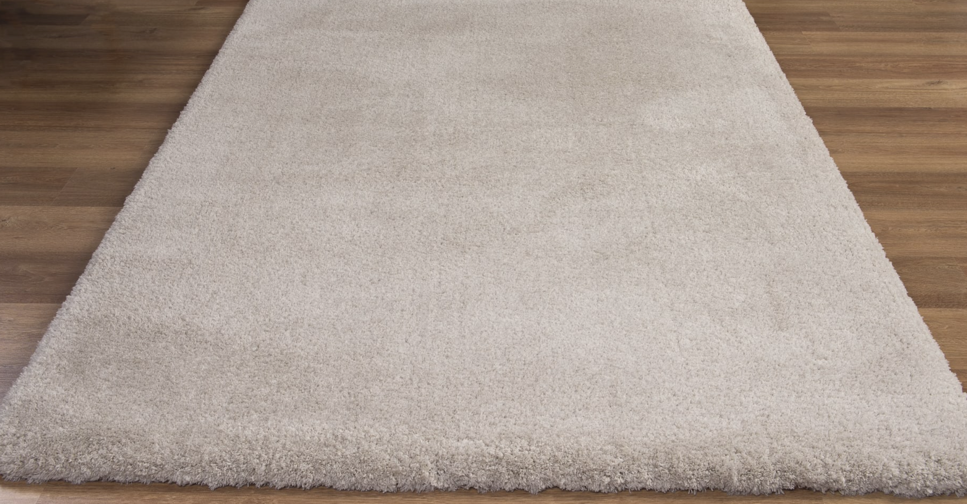 Prada Taupe Polyester Shaggy Rug - Luxury Interiors