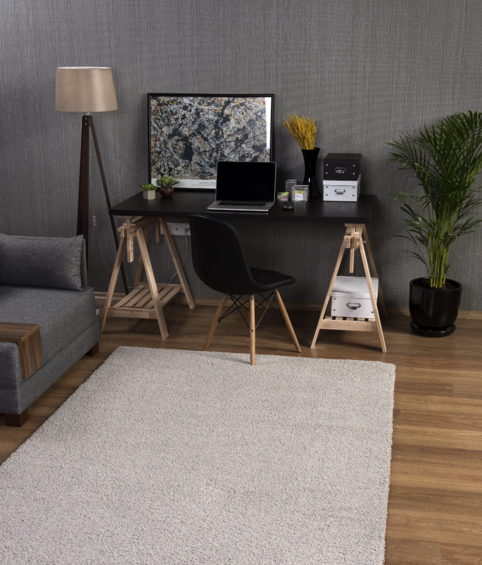 Empire Soft Grey Shaggy Rug - Luxury Interiors