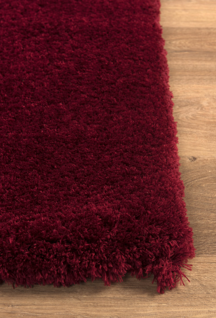 Prada Red Polyester Shaggy Rug - Luxury Interiors