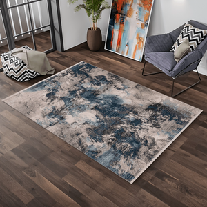 Bodrum Blue Tint Boho Rug - Luxury Interiors
