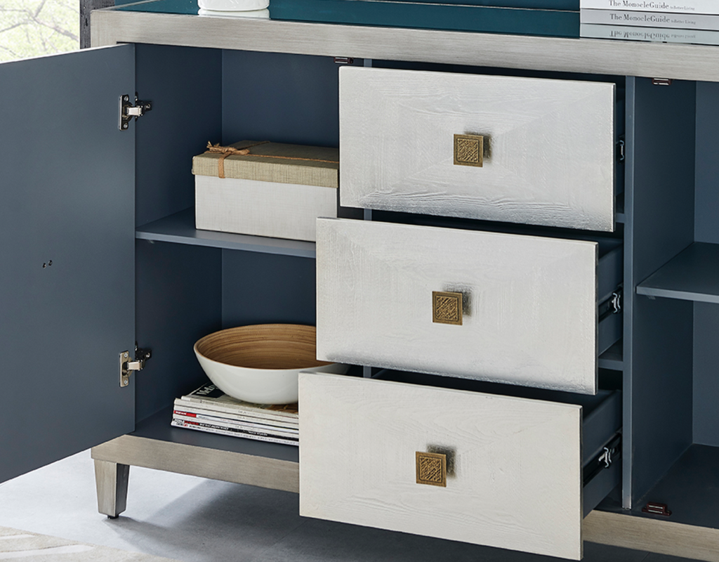 Nova Large Sideboard With 3 Drawers - Luxury Interiors