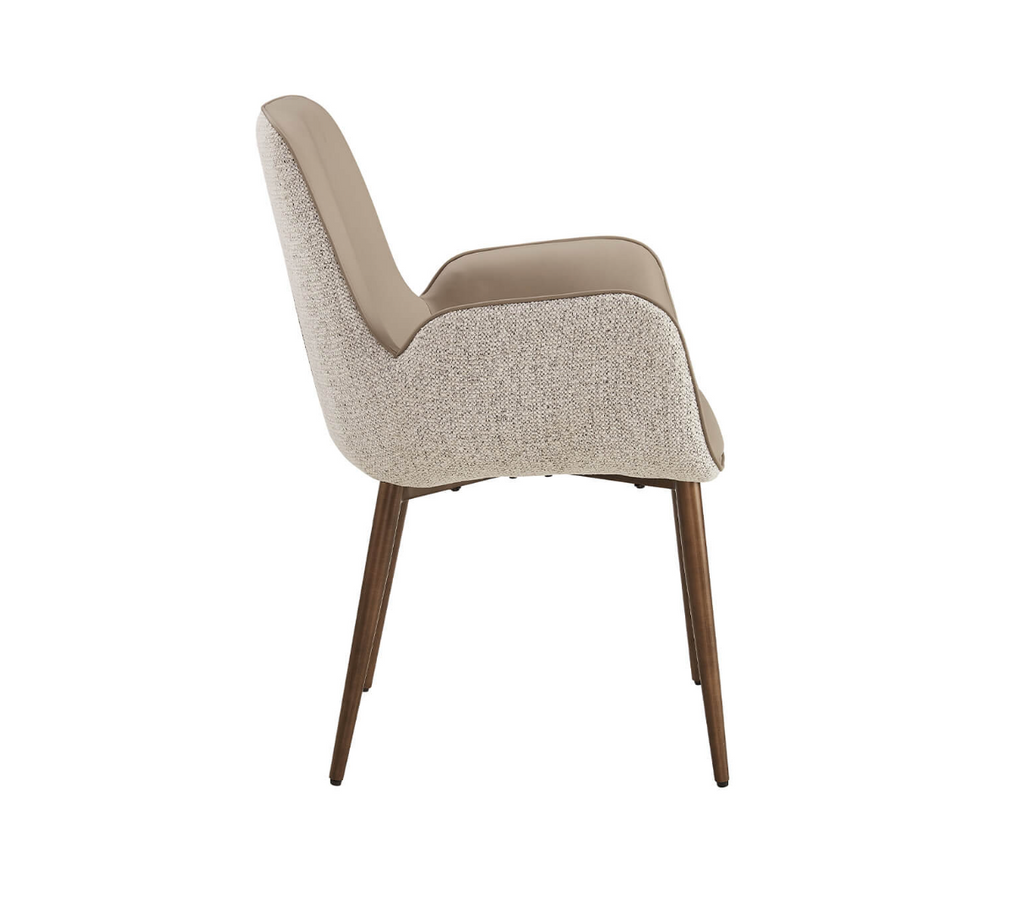 Vanessa Mocha Dining Chairs (PAIR) - Luxury Interiors