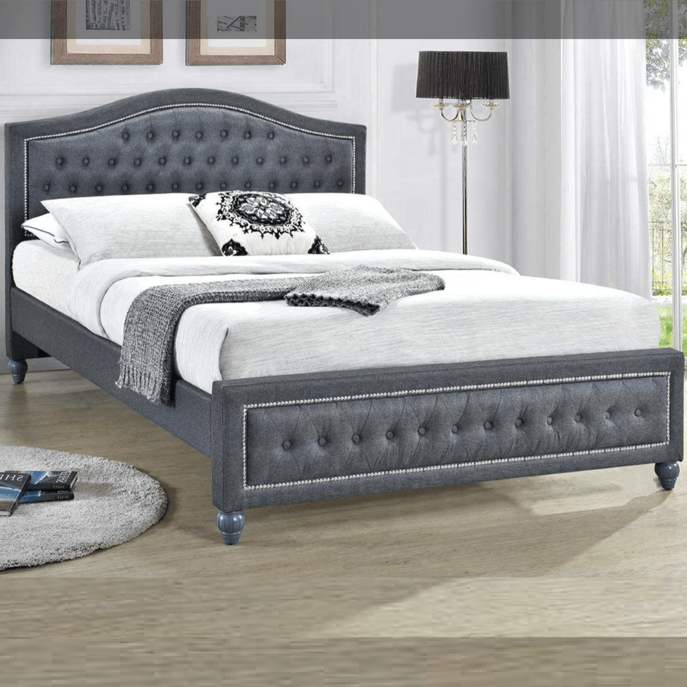 Taylor Fabric Bed - Luxury Interiors