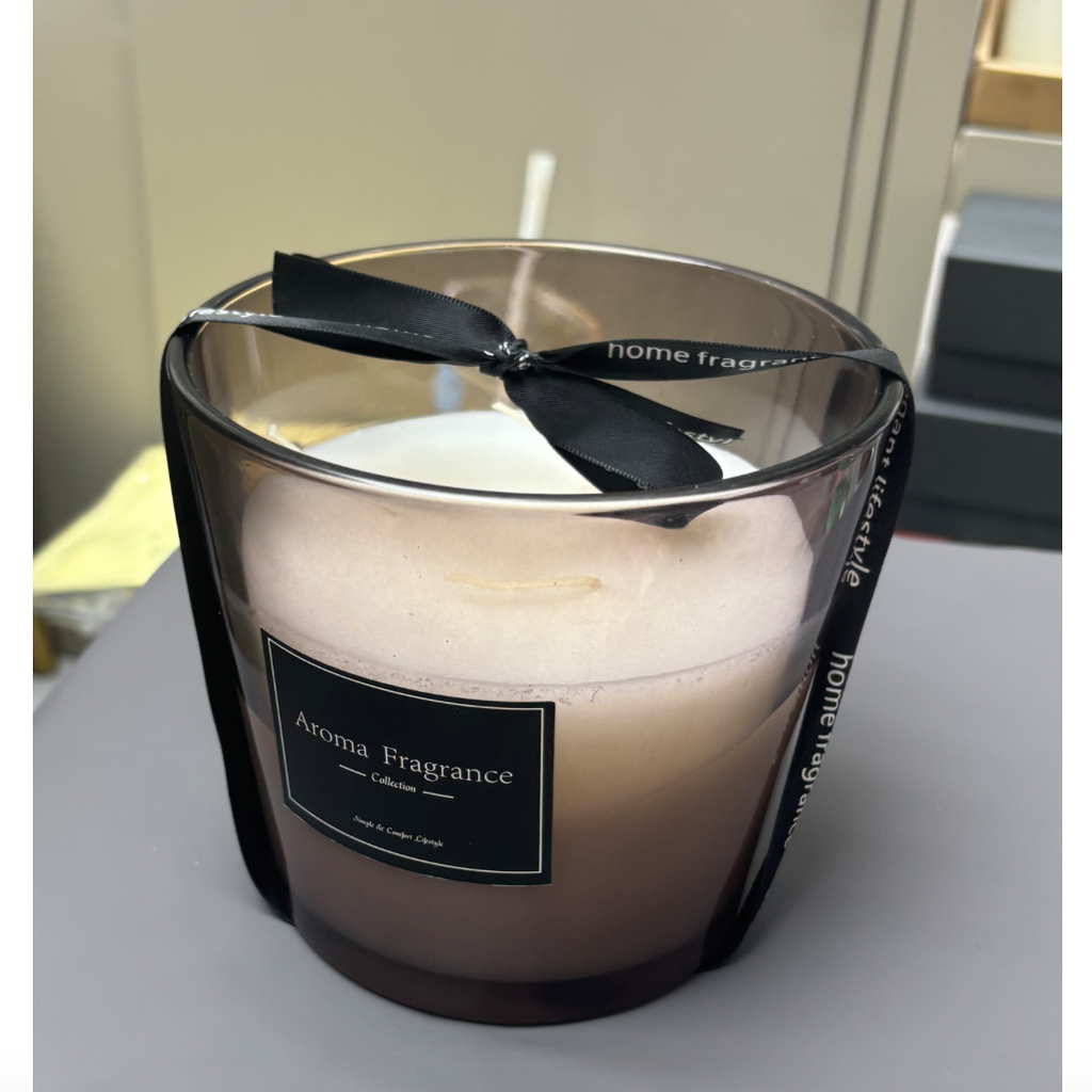 Aroma Fragrance Collection – Smoke Lavender Candle - Luxury Interiors