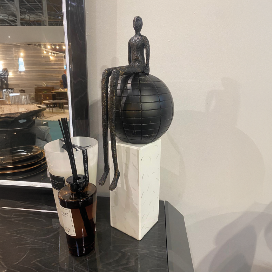 "Balance in Solitude" Abstract Sculpture - Luxury Interiors