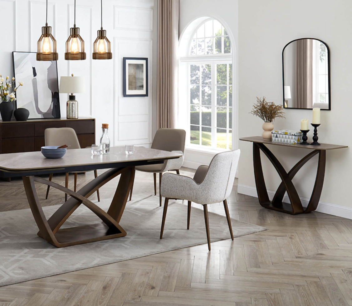 Vanessa Sinter Stone Console Table