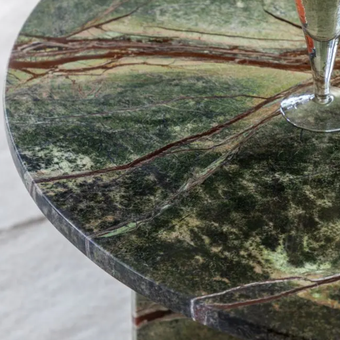 Amalfi Round Ember Marble Coffee Table