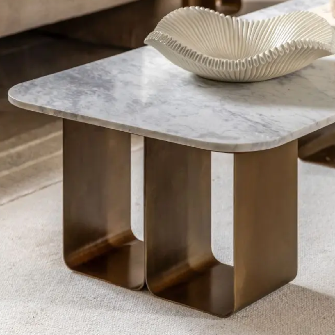 Dorado Marble Coffee Table - Luxury Interiors