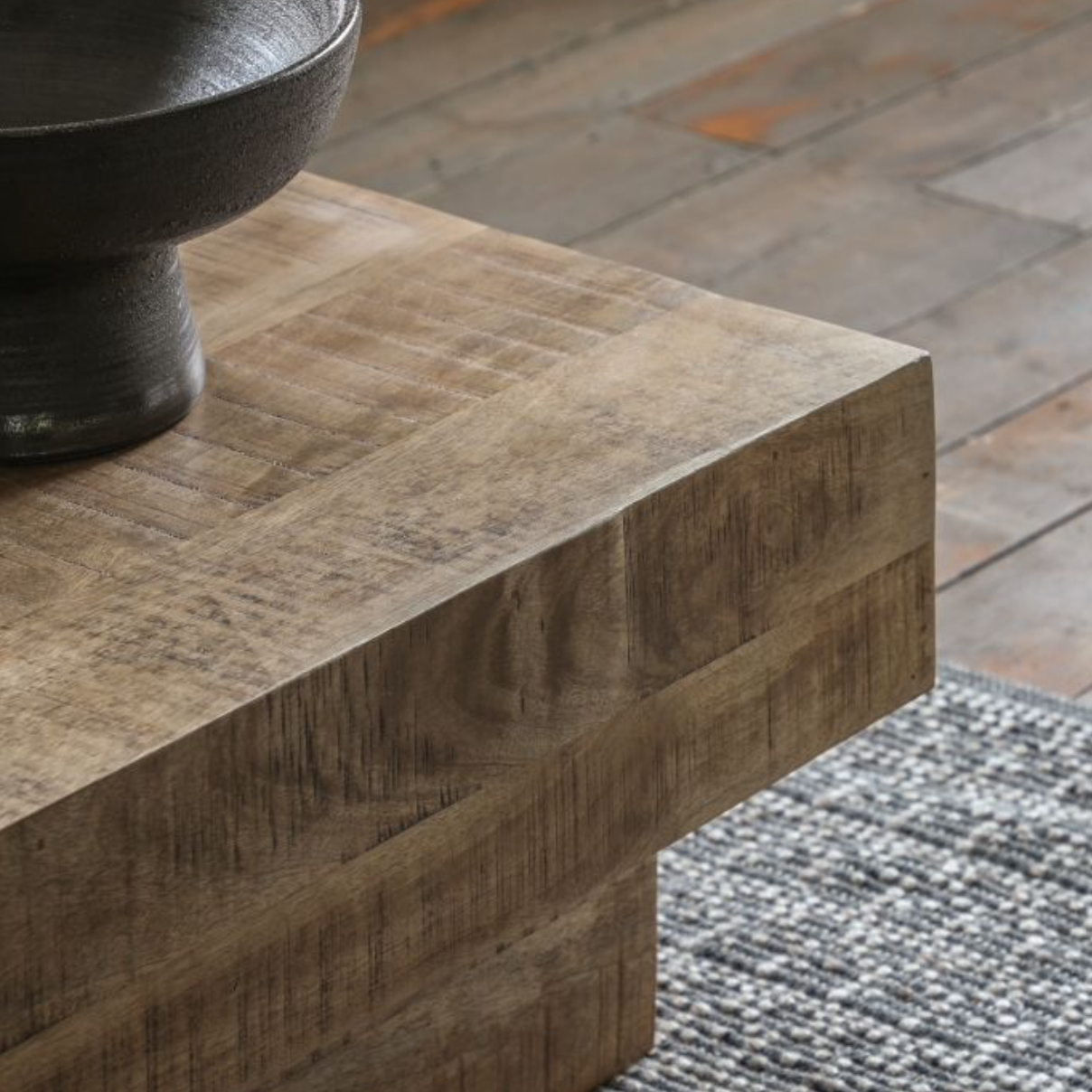 Iowa Mango Wood Coffee Table Natural - Luxury Interiors