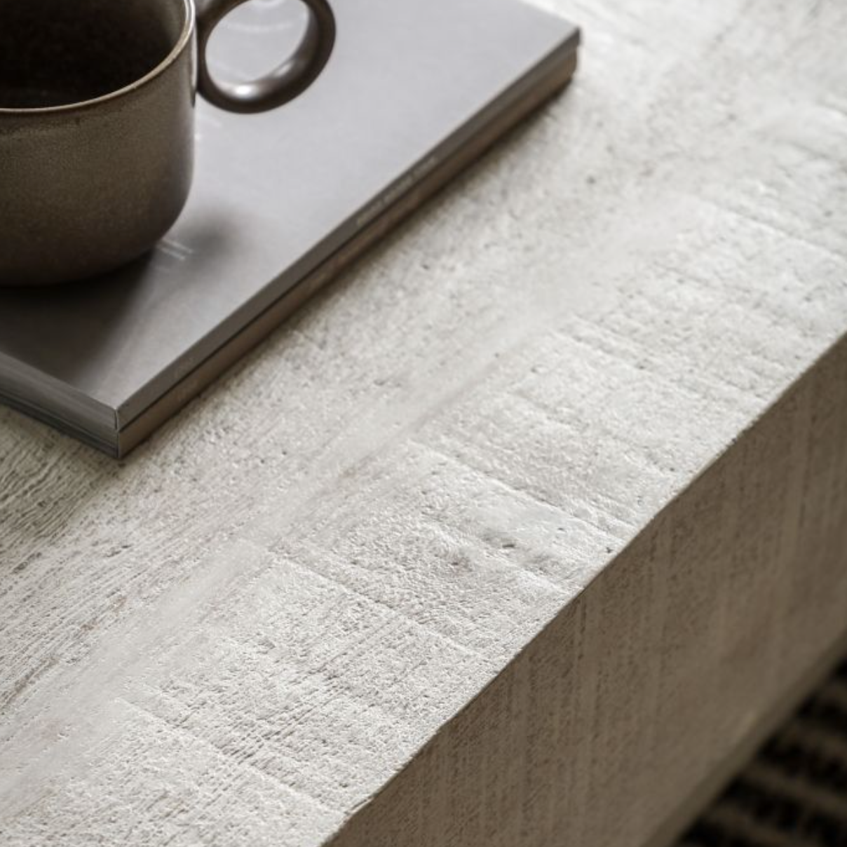 Iowa Mango Wood Coffee Table White Wash - Luxury Interiors