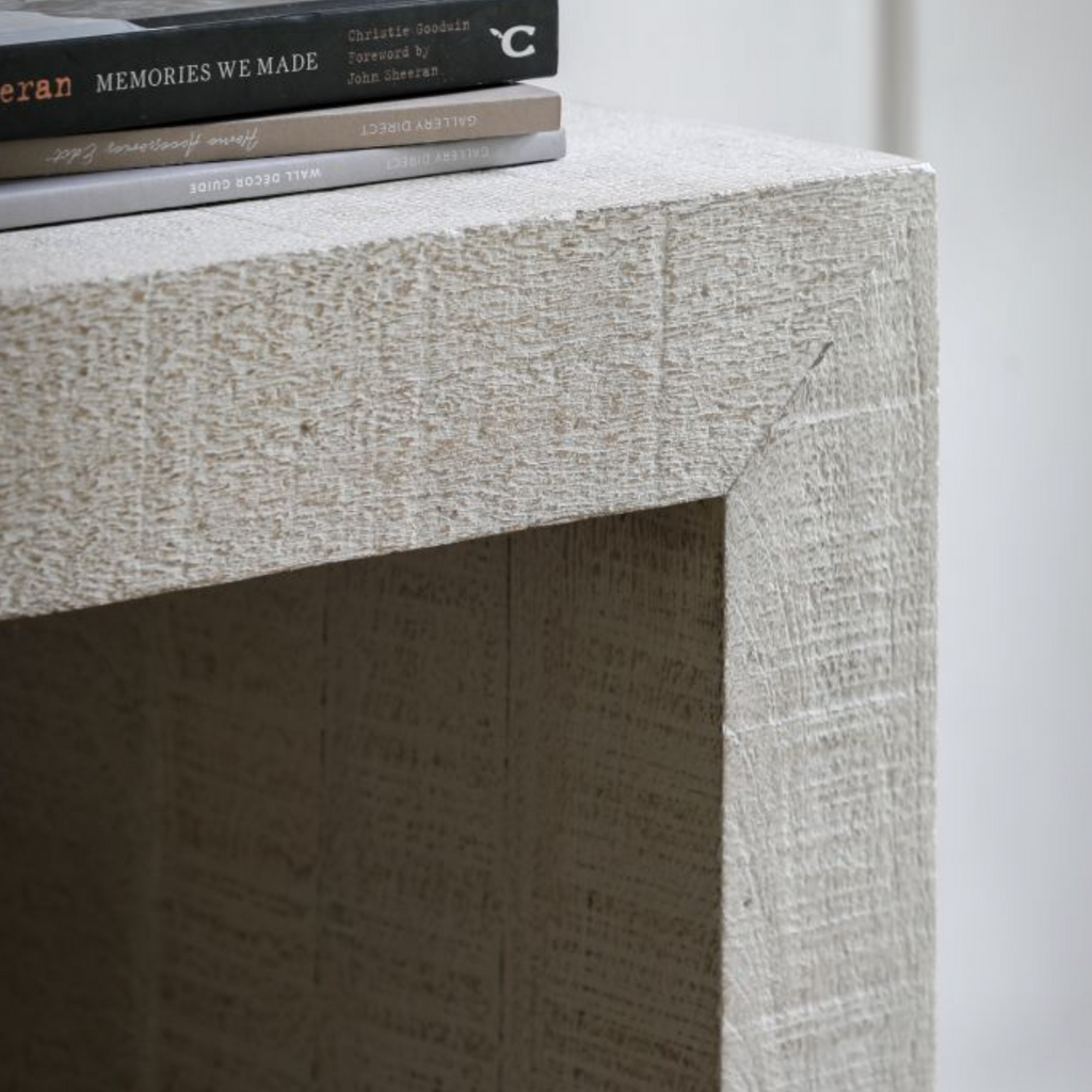 Iowa Console Table White Wash - Luxury Interiors
