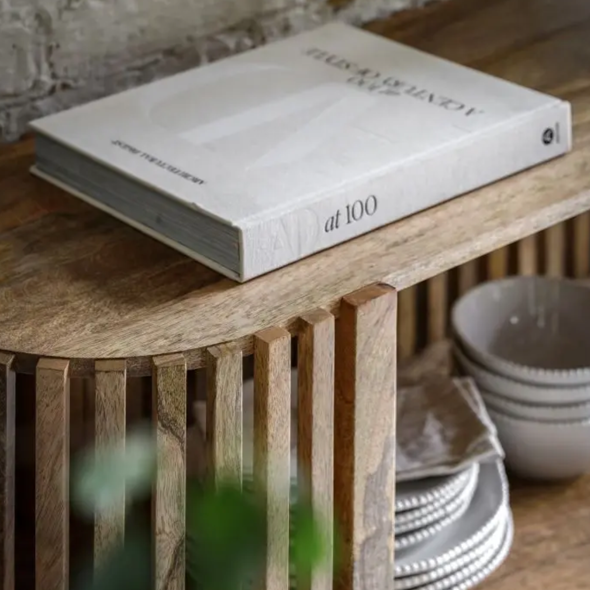 Voss Slatted Console Table - Luxury Interiors