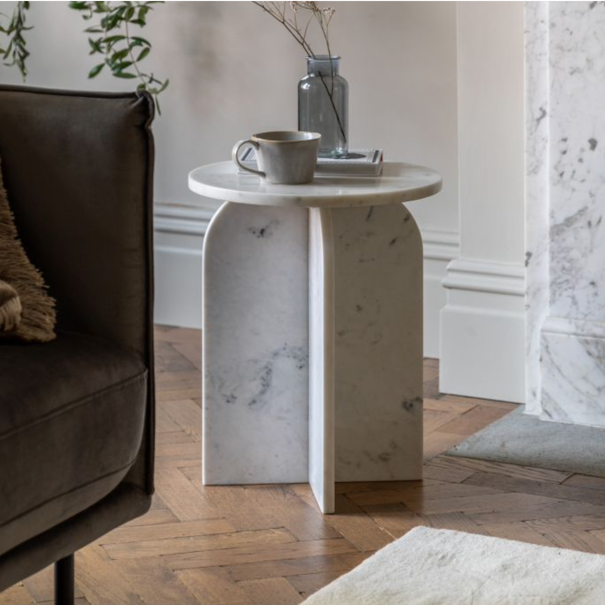 Amalfi Side Table White