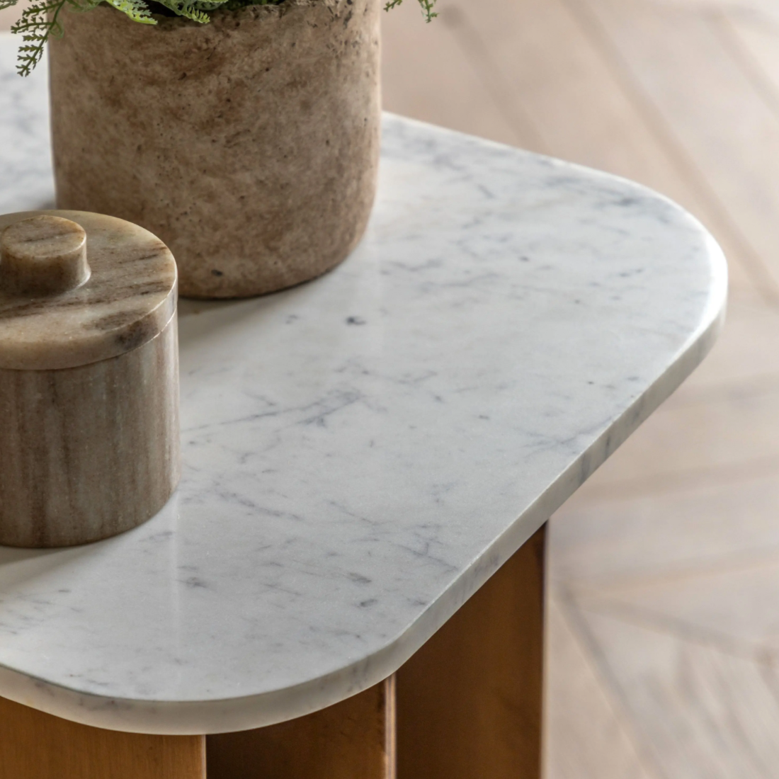 Dorado Marble Top Lamp Table