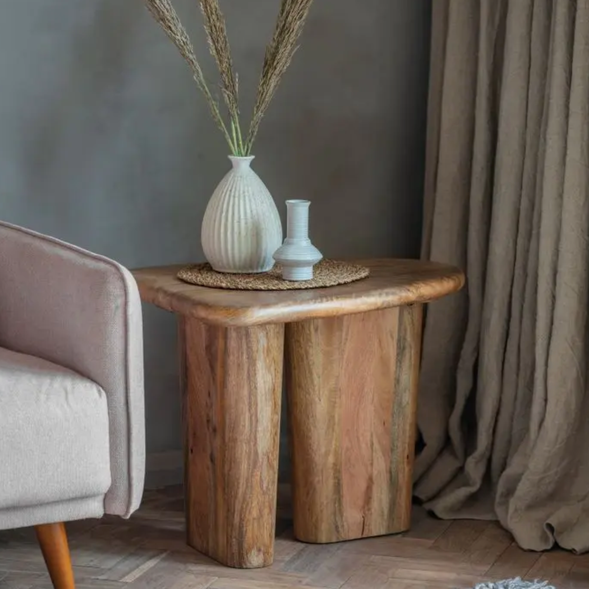 Hoffman Mango Wood Lamp Table