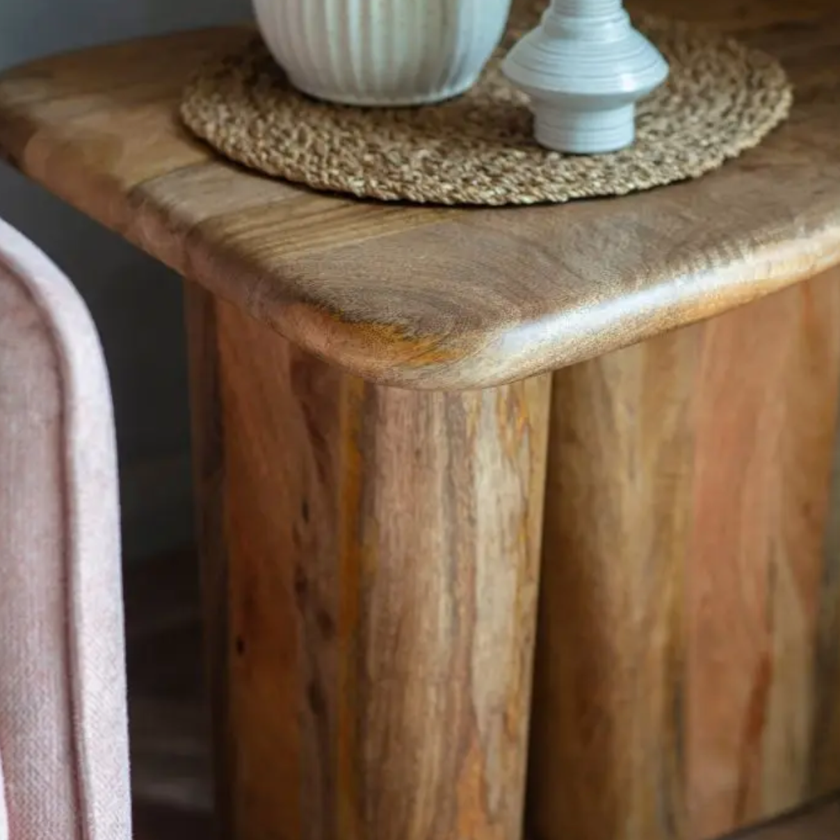 Hoffman Mango Wood Lamp Table