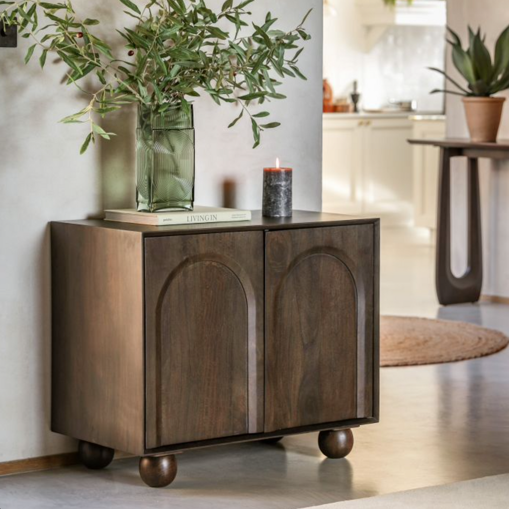 Arc Walnut 70s Small Sideboard