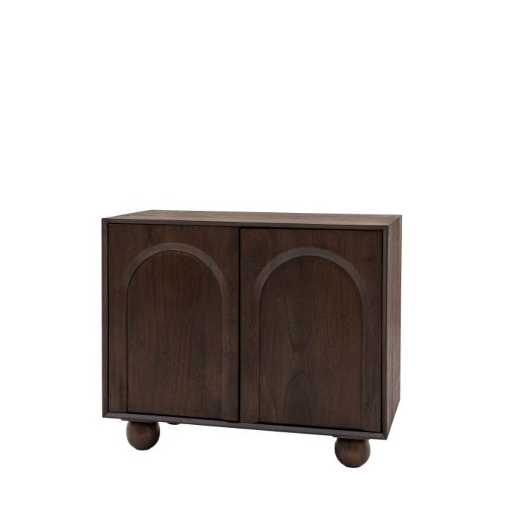 Arc Walnut 70s Small Sideboard