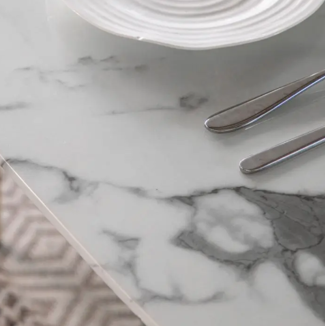 Evans Dining Set White Effect - Luxury Interiors