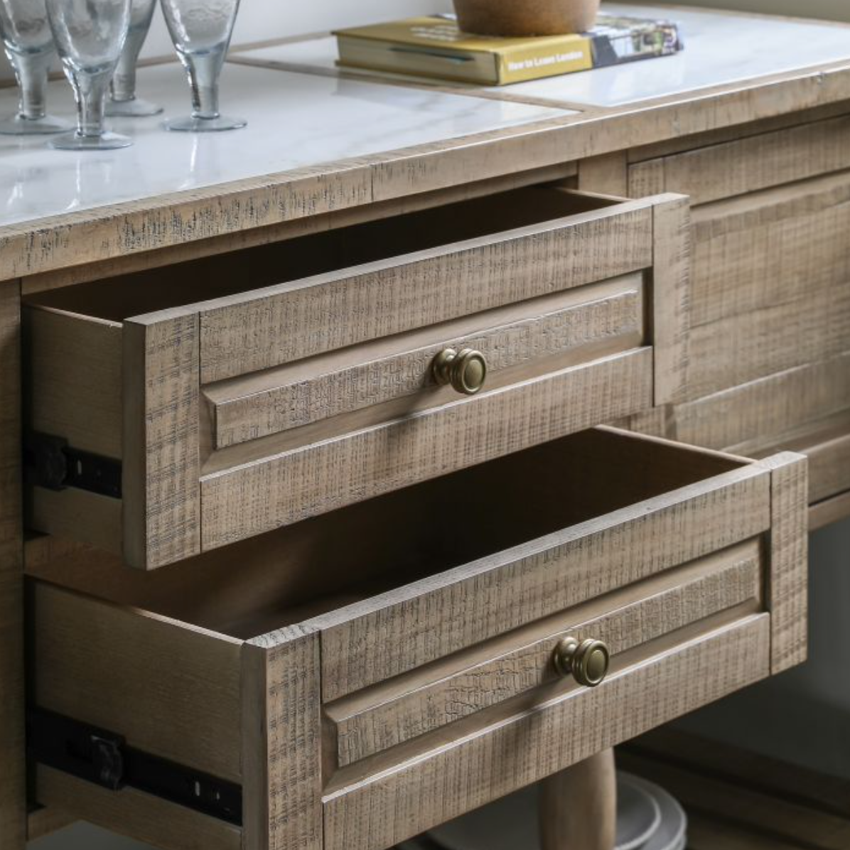 Vancouver 2 Shelf Sideboard / Console - Luxury Interiors