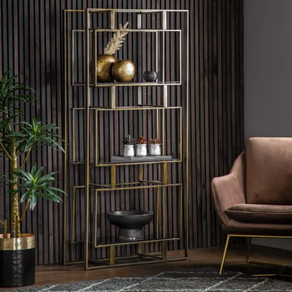 Thornton Open Display Bronze - Luxury Interiors