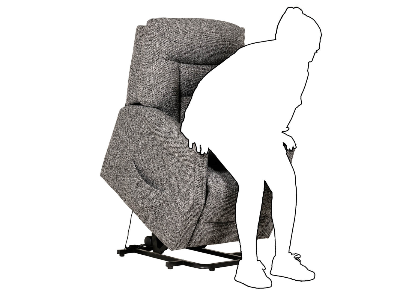 Presley Fabric Lift & Rise Armchair - Luxury Interiors