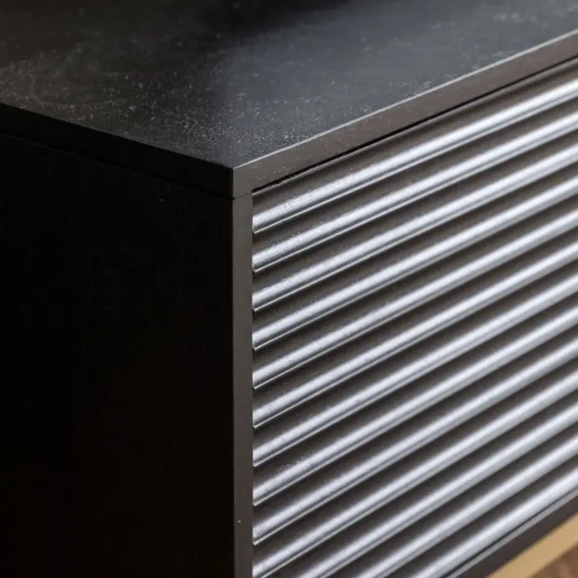 Raya Black & Gold Tv Unit - Luxury Interiors