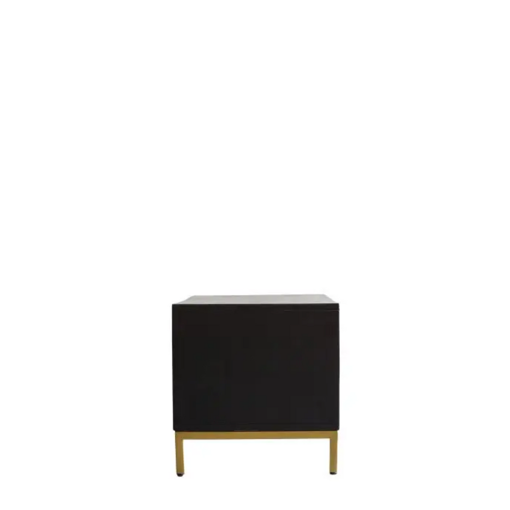 Raya Black & Gold Tv Unit - Luxury Interiors