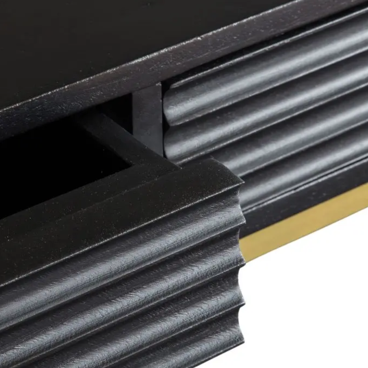 Raya Black & Gold Console Table - Luxury Interiors