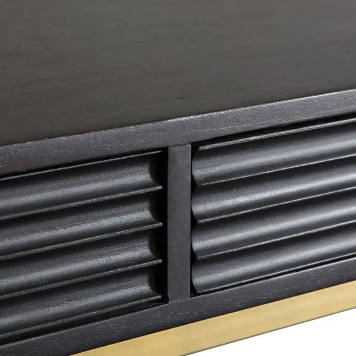 Raya Black & Gold Console Table - Luxury Interiors