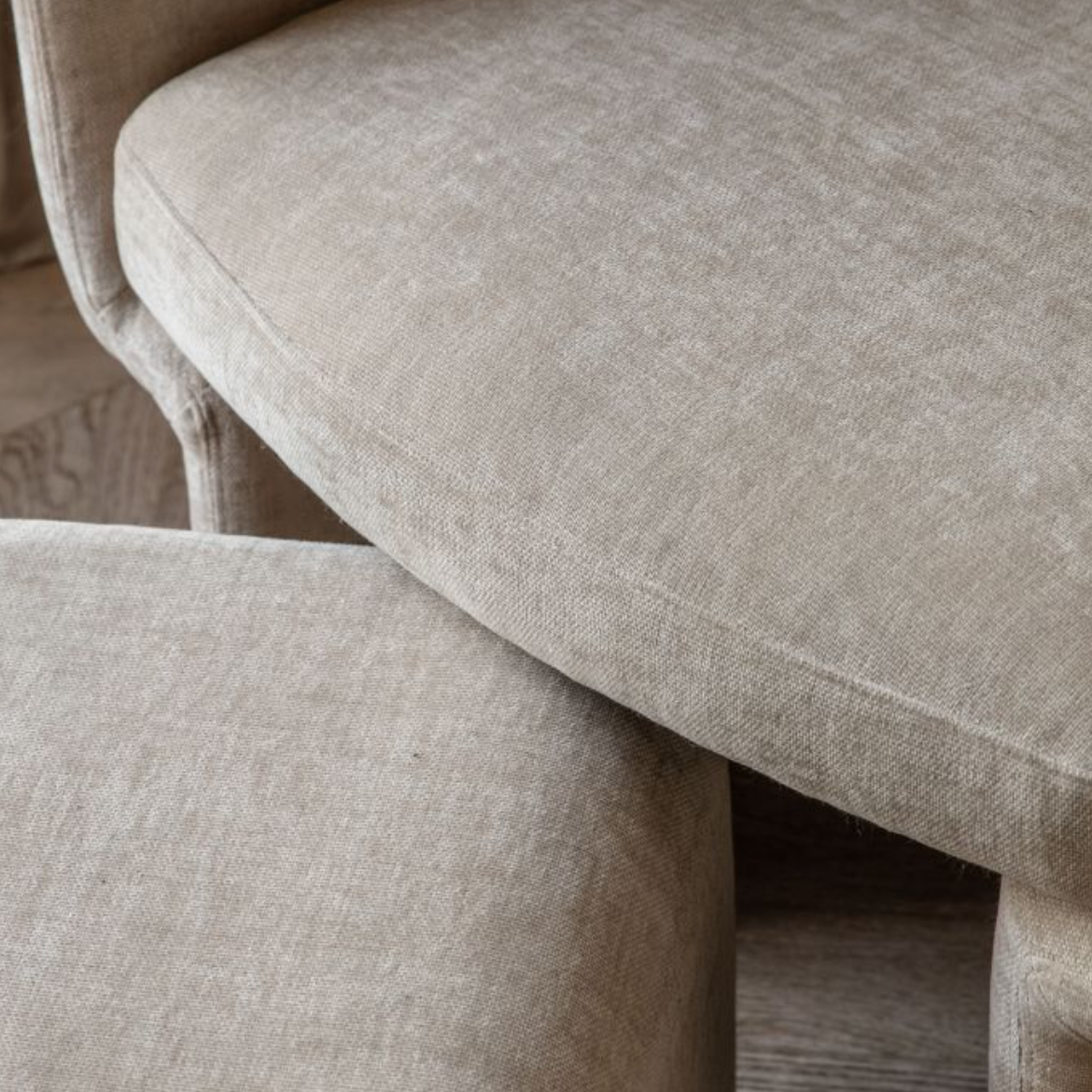 Roma Asko Armchair & footstool - Luxury Interiors