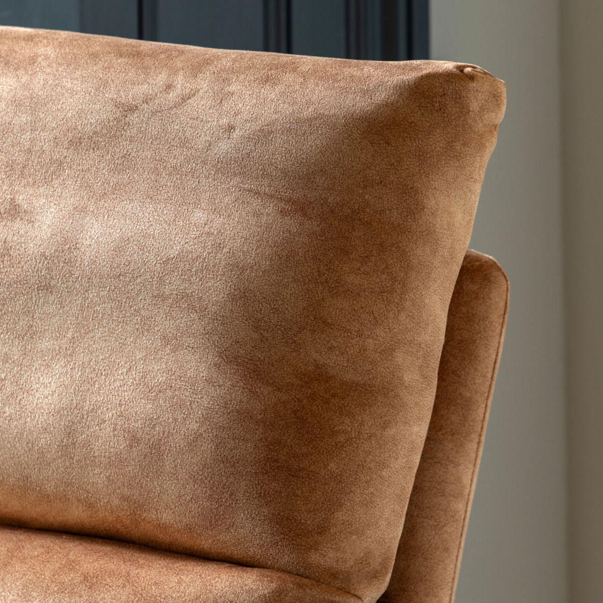 Fabien Lounger Ochre Suede