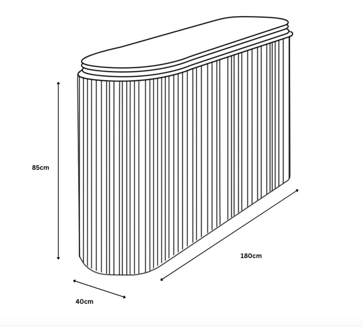 Athena 4 Door Sideboard