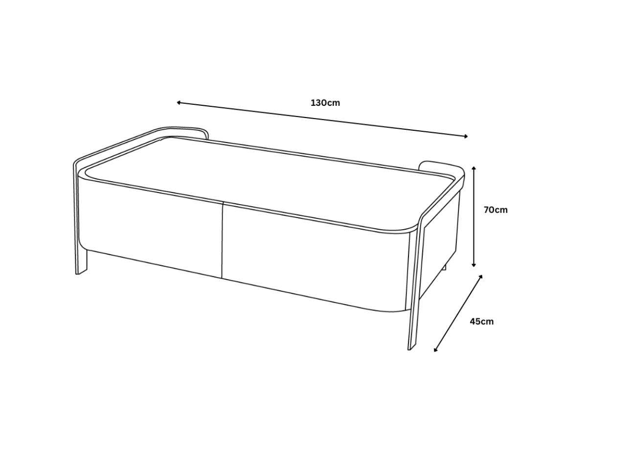Salvo Contemporary Coffee Table