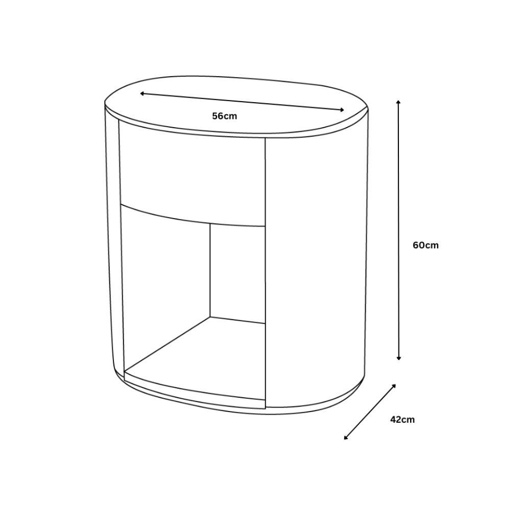 Tuscany 1 Drawer End Table
