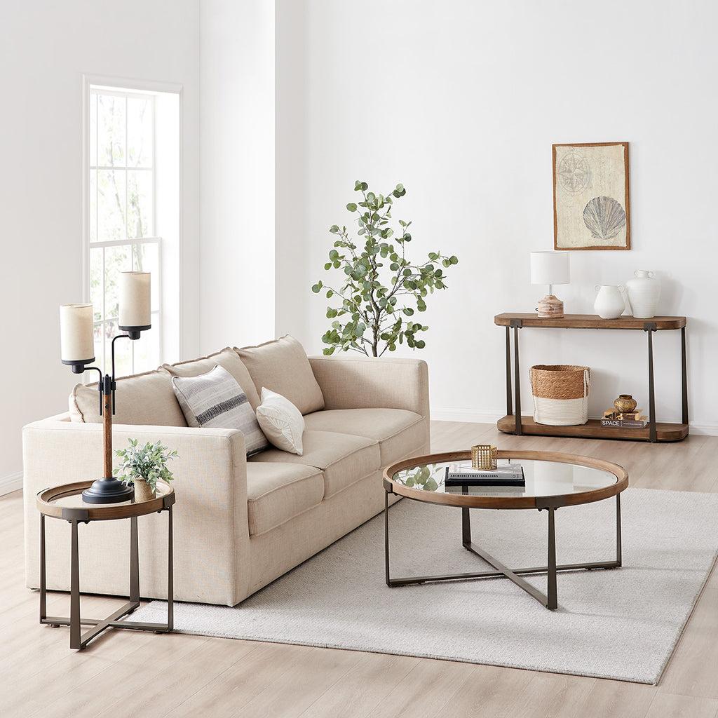 Shoreditch Fir Wood Console Table - Luxury Interiors