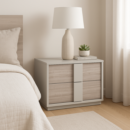 Juliet 2 Drawer Bedside Locker - Luxury Interiors