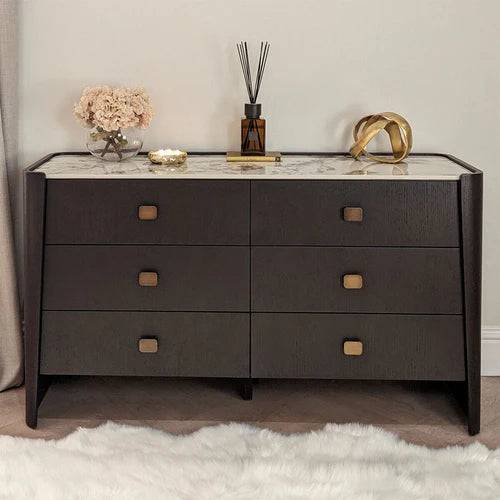 Rona 6 Drawer Chest - Luxury Interiors