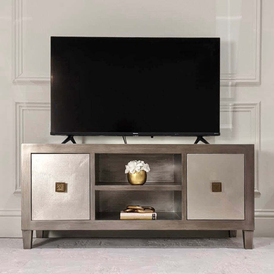 Nova Premium TV UnitSilver & Bronze - Luxury Interiors