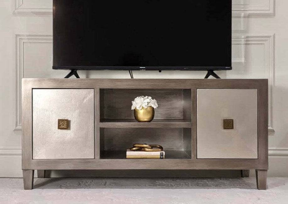 Nova Premium TV UnitSilver & Bronze - Luxury Interiors