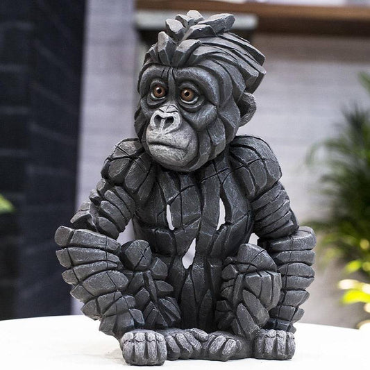 Edge Sculpture Baby Gorilla - Luxury Interiors