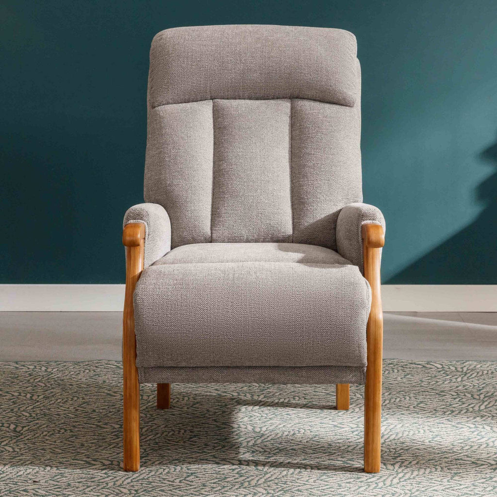 Blane Silver Fireside Armchair - Luxury Interiors