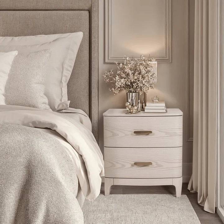 Zillow 2 Drawer Bedside Table - Luxury Interiors