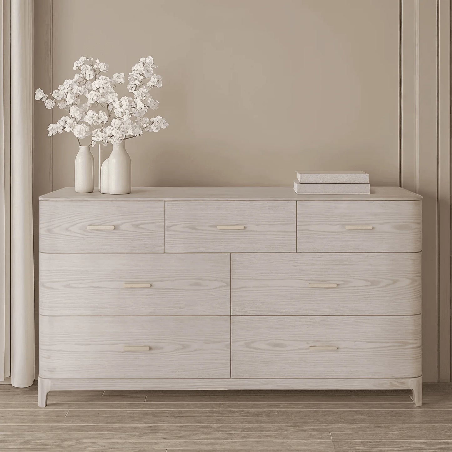 Zillow 7 Drawer Chest Parisian Cream - Luxury Interiors