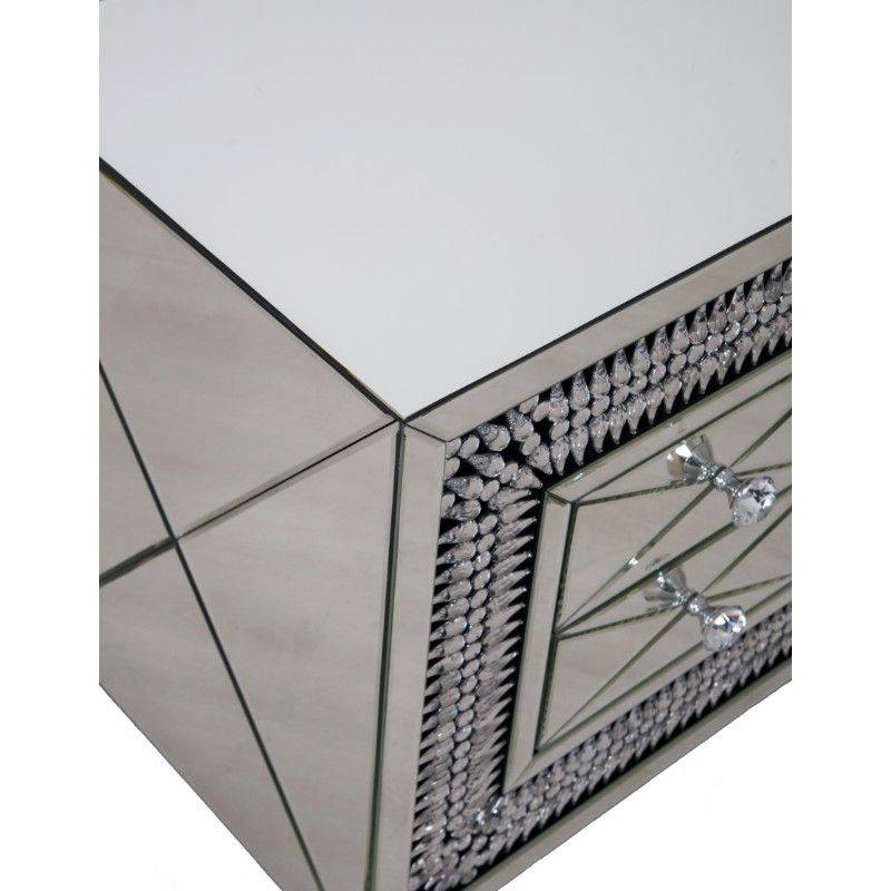 Crystal 2 Drawer Unit ( DY ) - Luxury Interiors