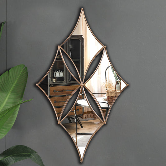 4 Plated Gold Penzance Mirror - Luxury Interiors