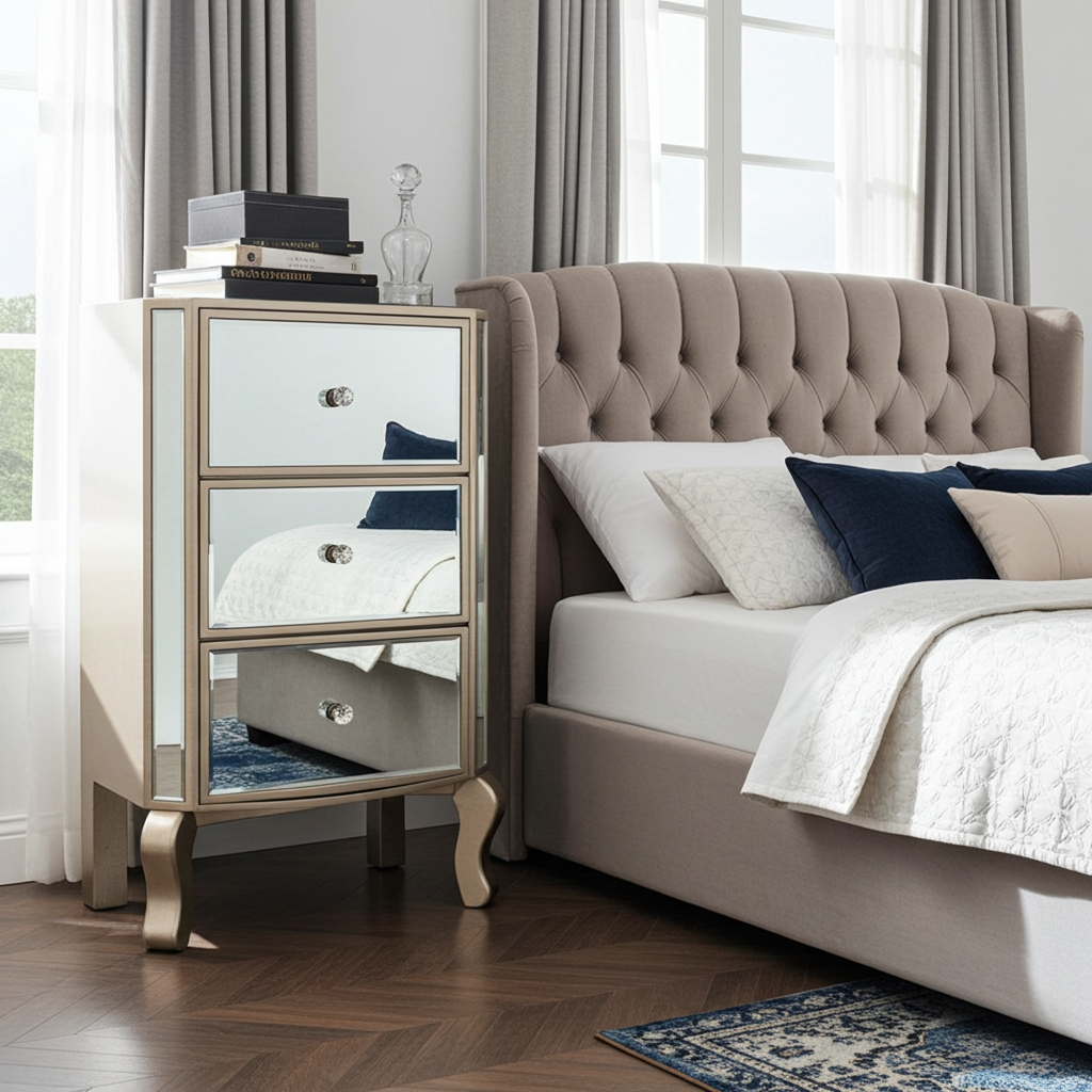 3 Drawer Reflections Curved Leg Locker