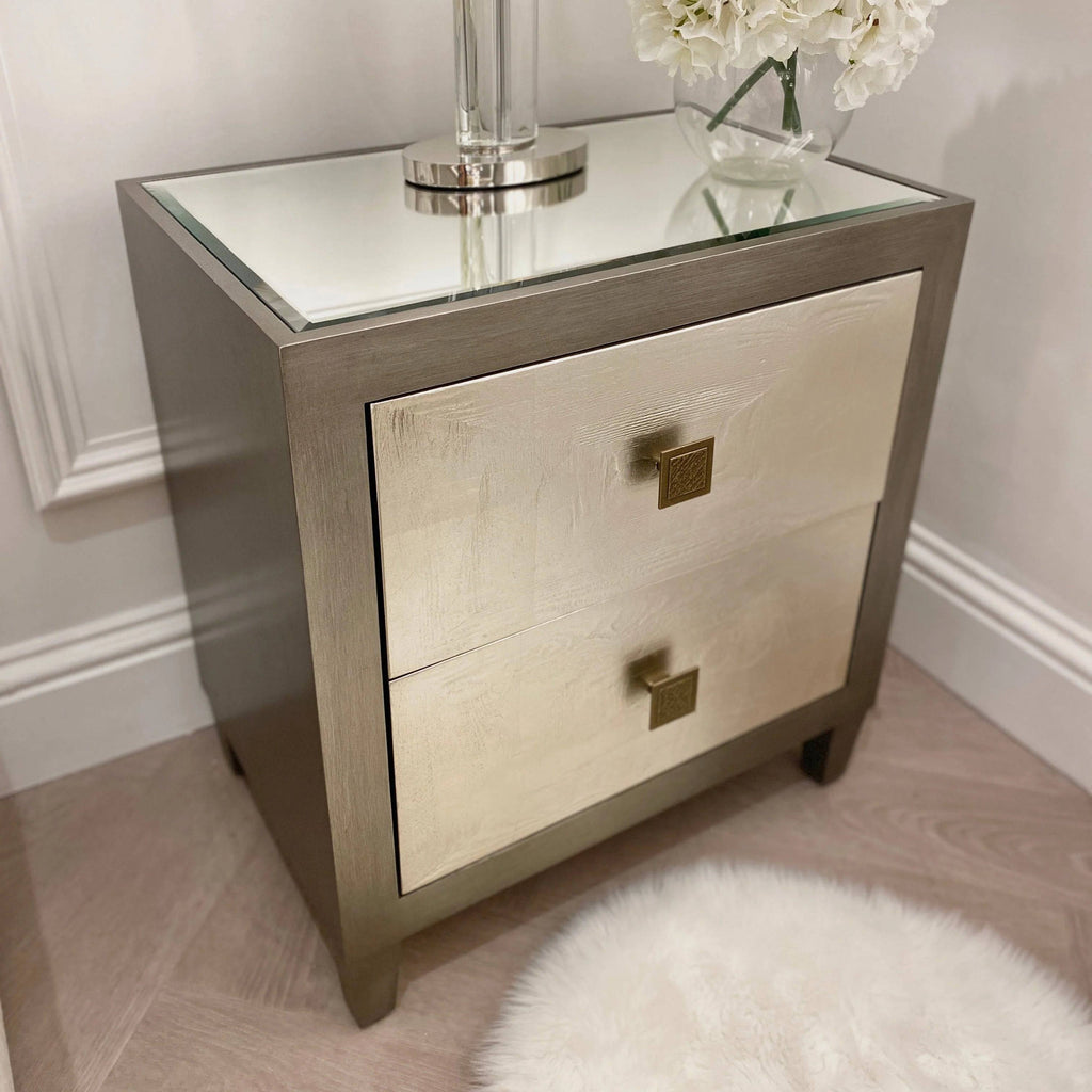 Nova Bed Side Table with - Luxury Interiors
