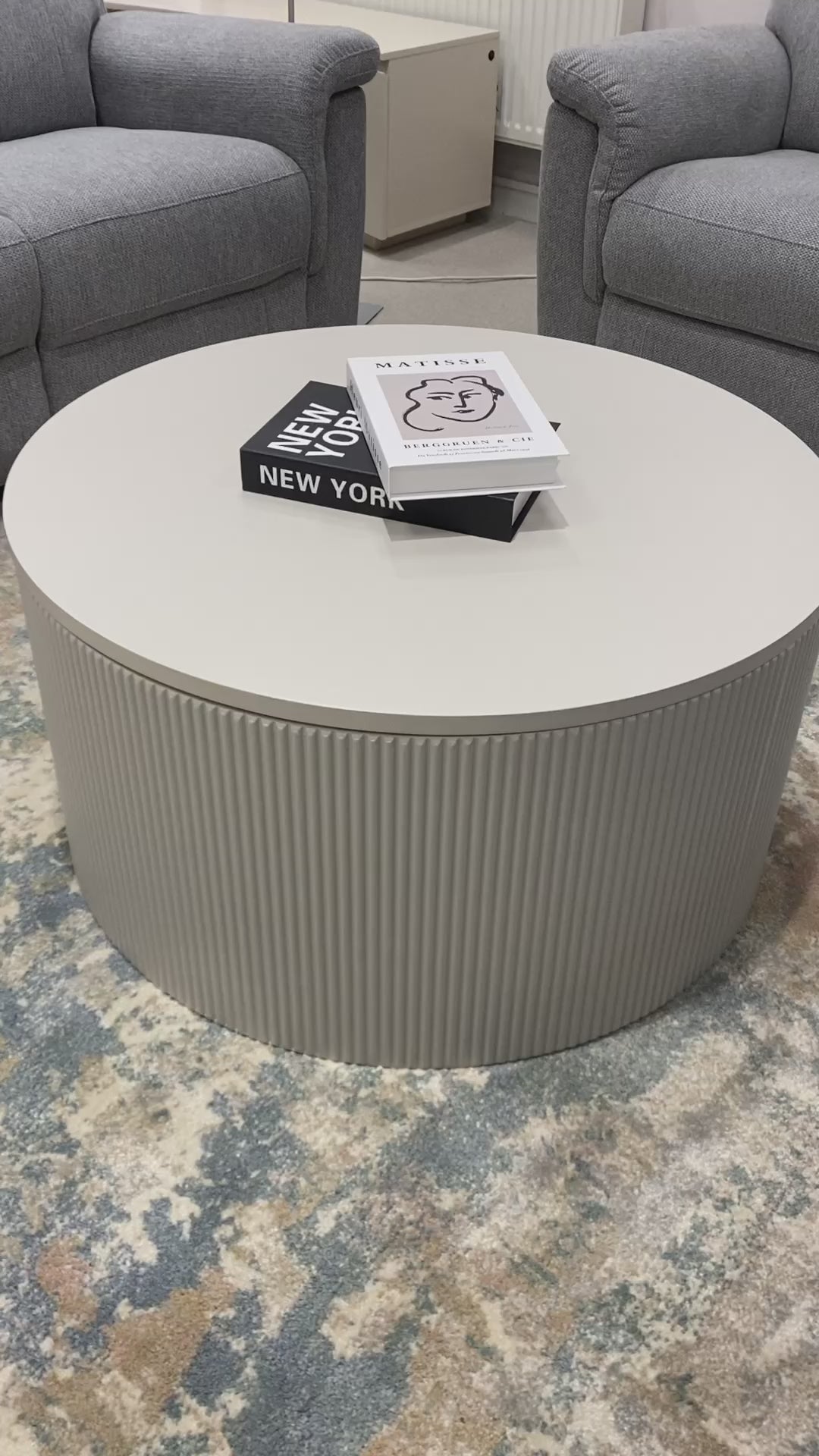 Zadie Storage Coffee Table Stone