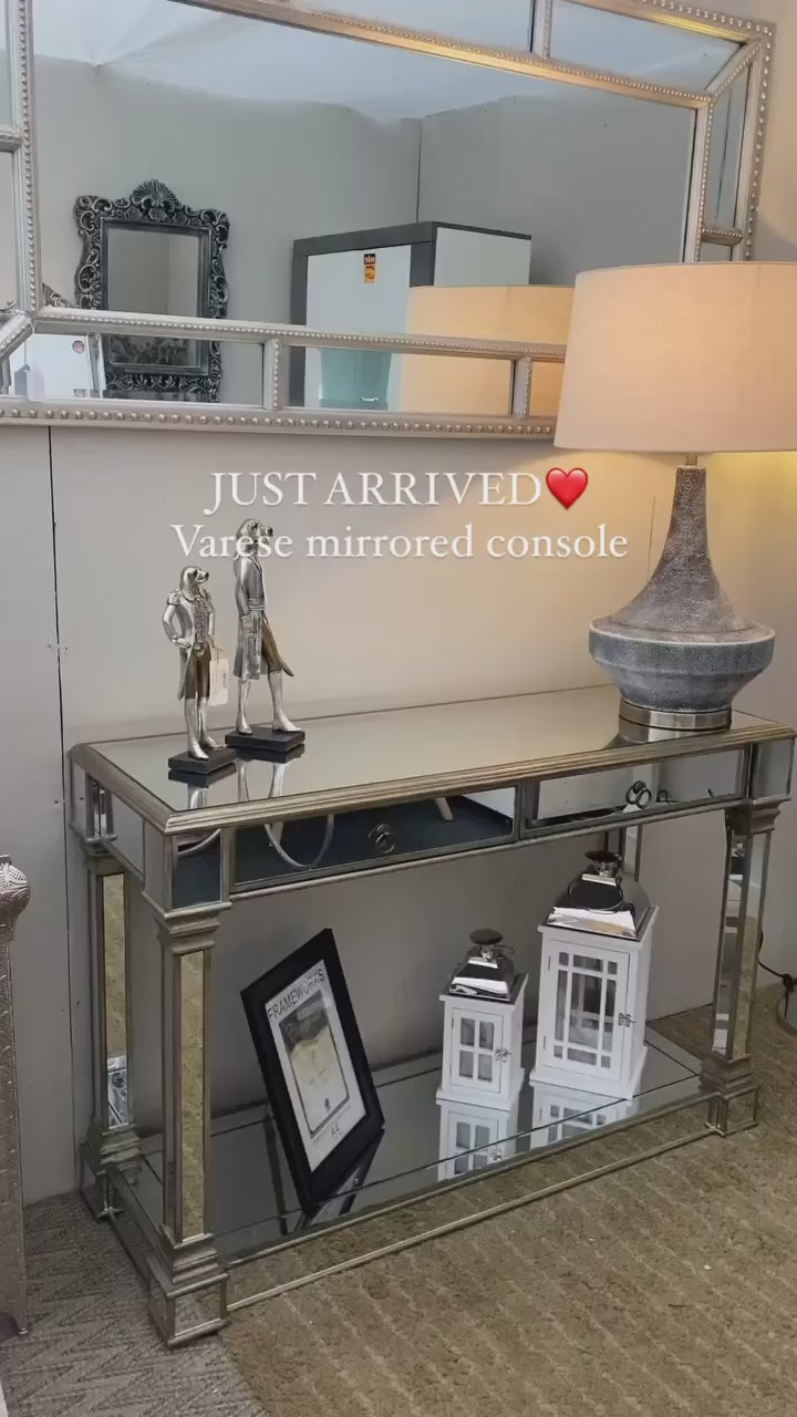 Varese Mirrorred Console Table